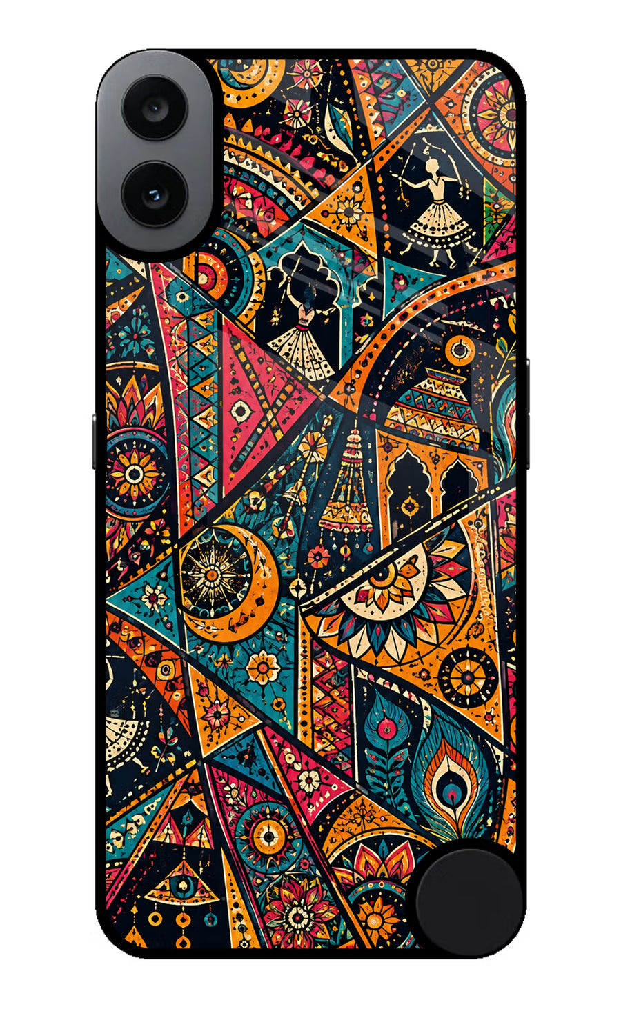 Folk Print CMF by Nothing Phone 1 Back Cover, Metal case
