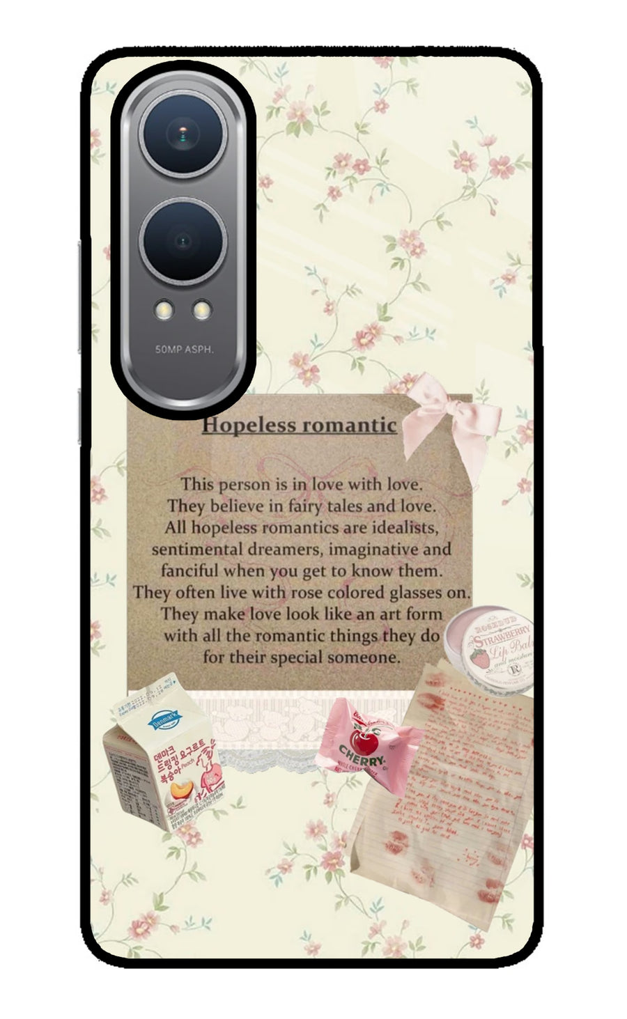 Hopeless Romantic OnePlus Nord CE4 Lite Back Cover, Metal case