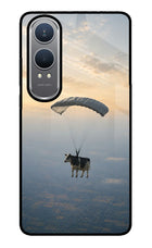 Skydiving Cow OnePlus Nord CE4 Lite Metal Case Back Cover by Casekaro