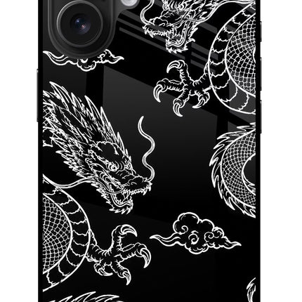 Twin Dragons iPhone 16 Metal Case Back Cover by Casekaro