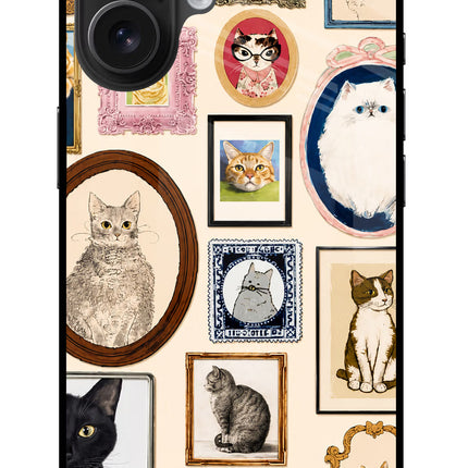 Mirror Cats iPhone 16 Metal Case Back Cover by Casekaro