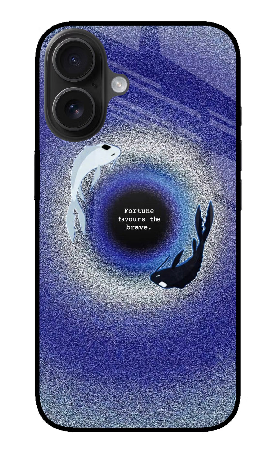 Dark Koi iPhone 16 Back Cover, Metal case