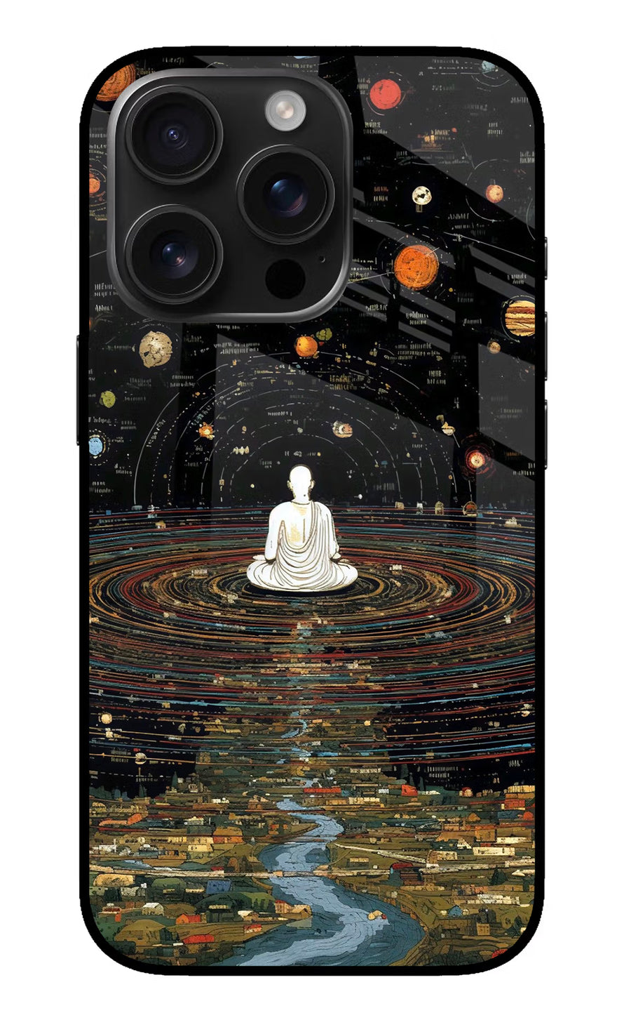 Space Monk iPhone 16 Pro Back Cover, Metal case