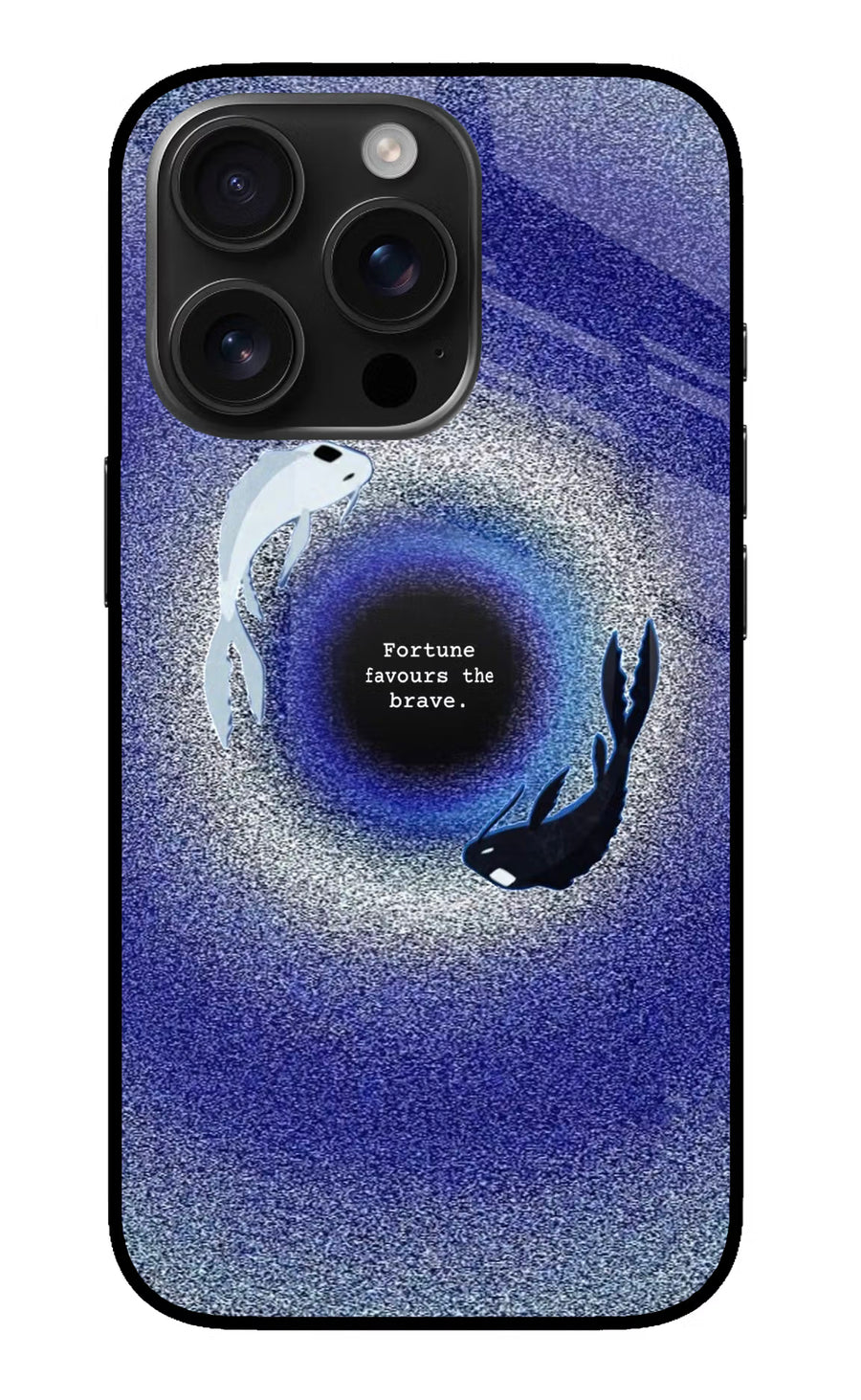 Dark Koi iPhone 16 Pro Back Cover, Metal case