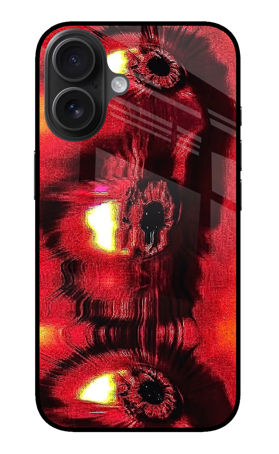 Fire Eye iPhone 16 Plus Back Cover, Metal case