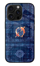Koi Blue iPhone 16 Pro Max Metal Case Back Cover by Casekaro