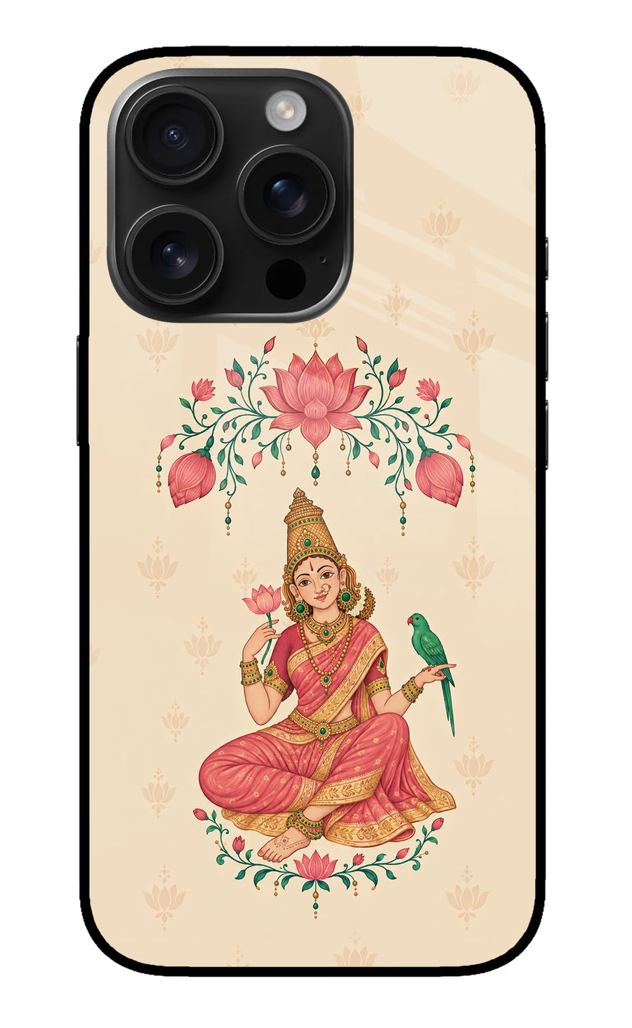 Goddess Lakshmi iPhone 16 Pro Max Back Cover, Metal case