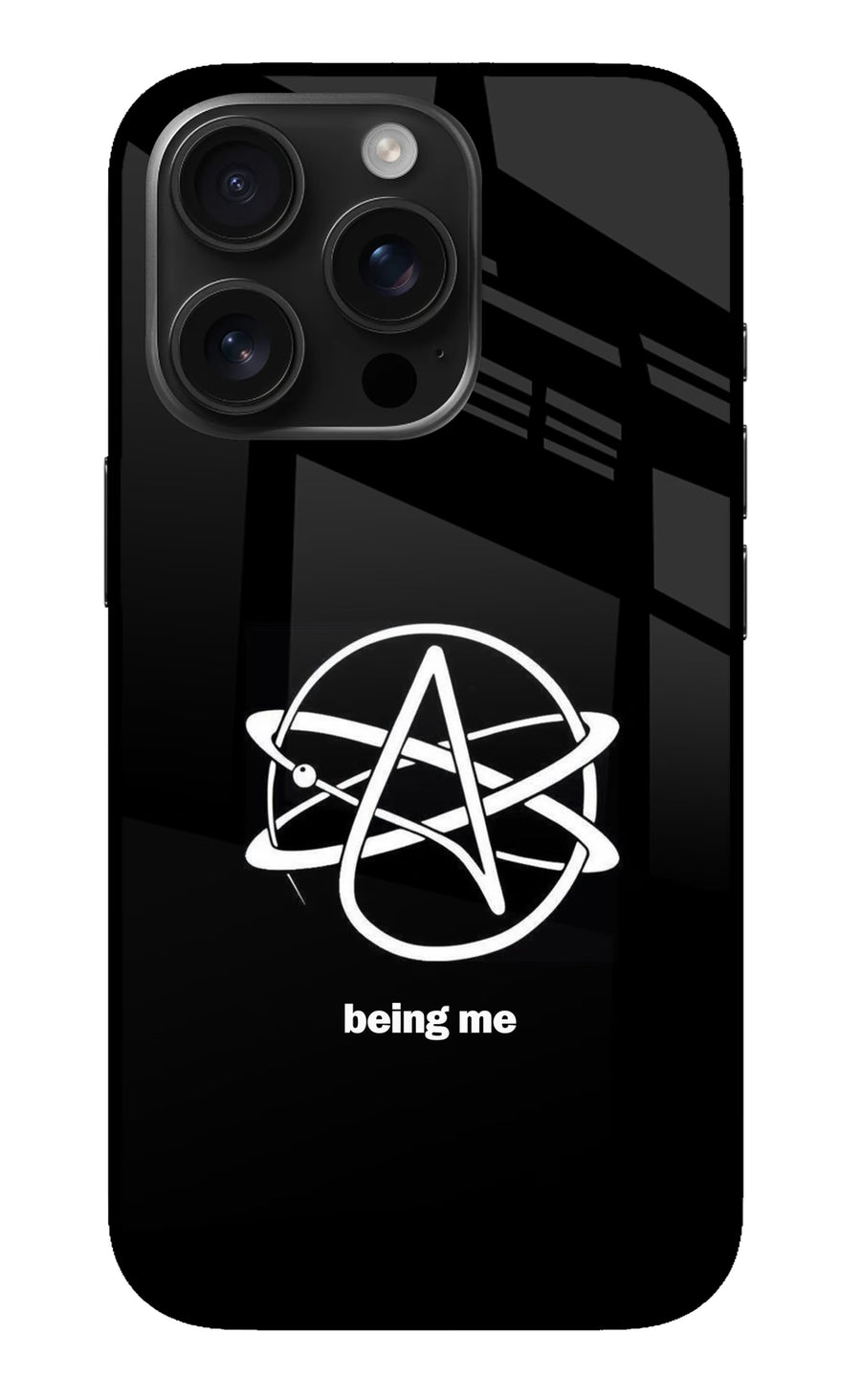 Atheist Symbol iPhone 16 Pro Max Back Cover, Metal case