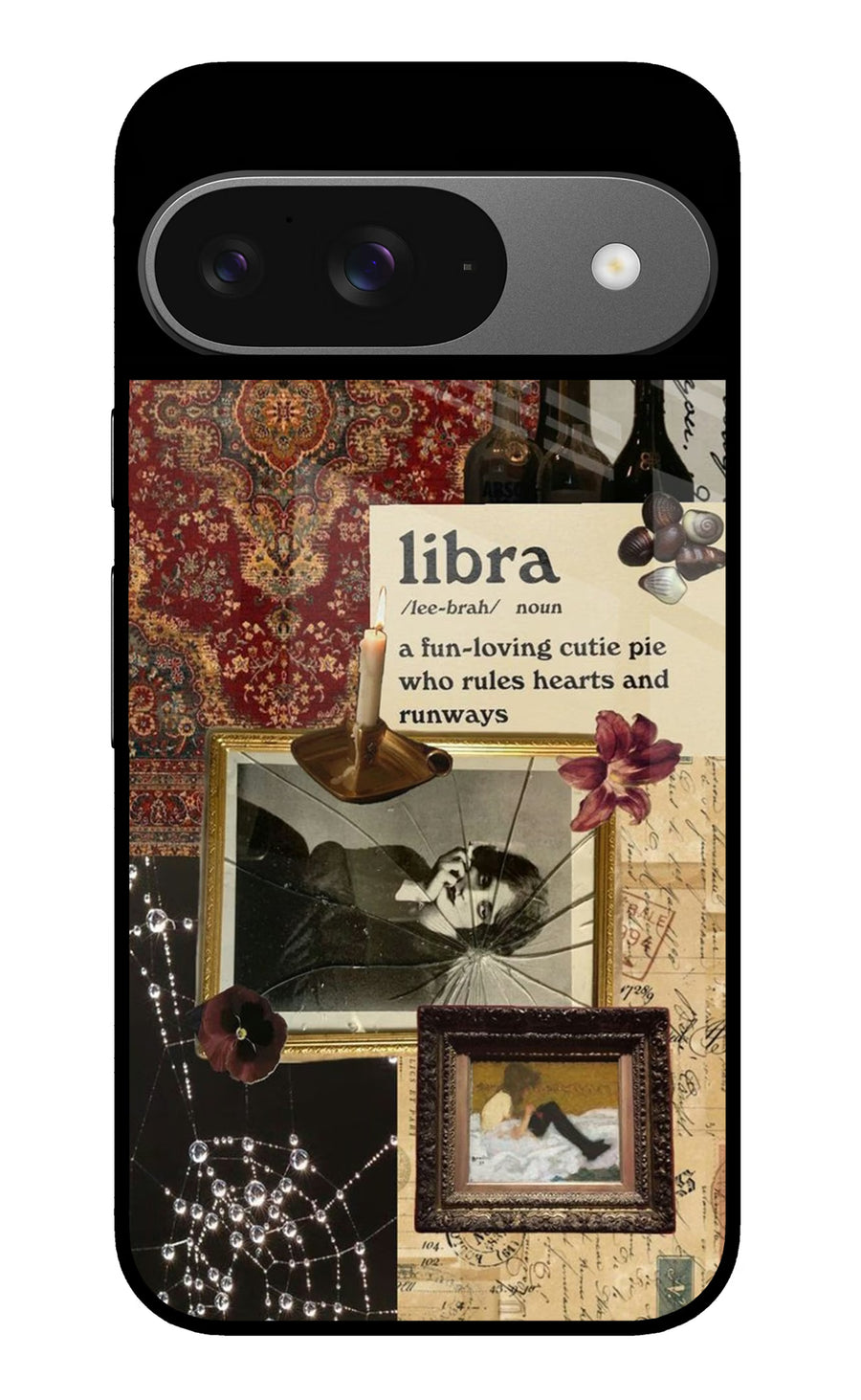 Libra Zodiac Google Pixel 9 Back Cover, Metal case