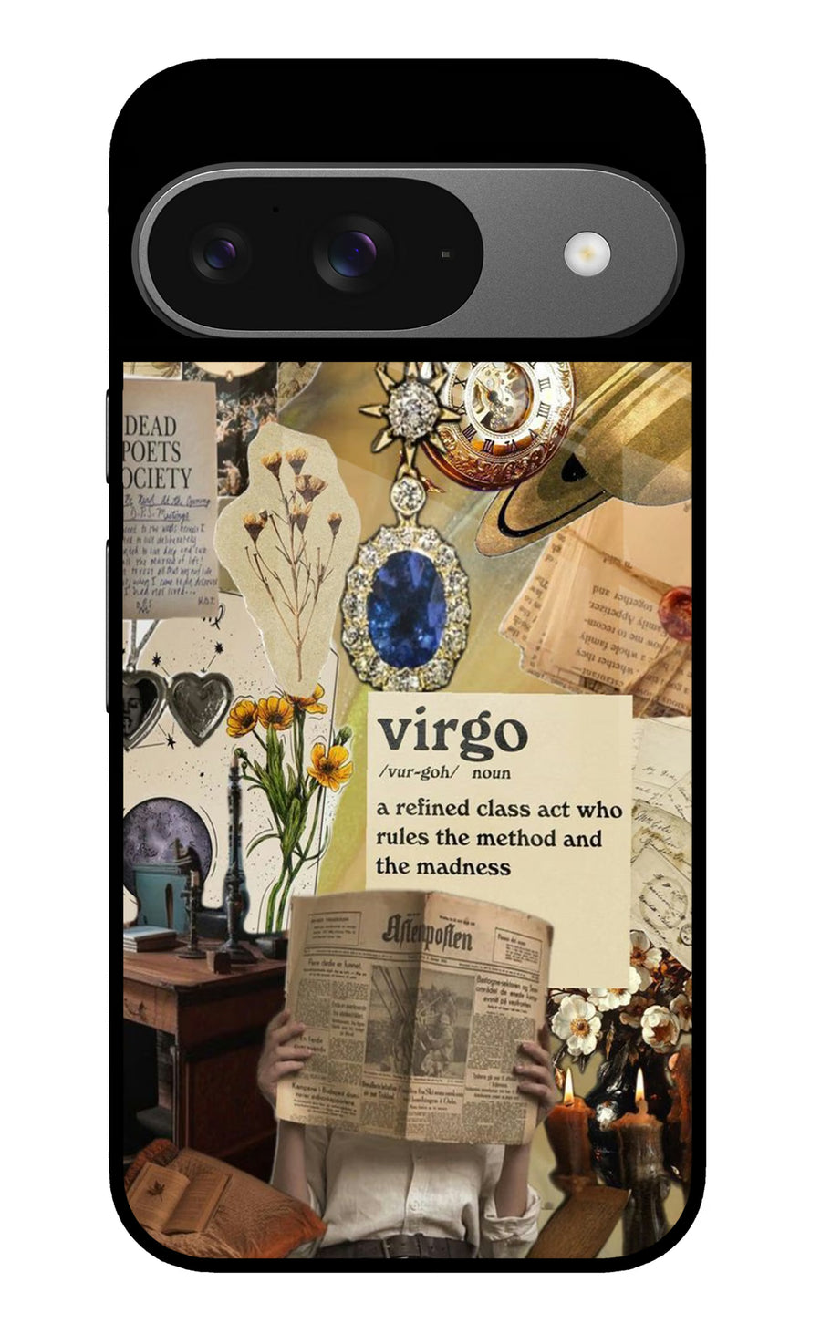 Virgo Zodiac Google Pixel 9 Back Cover, Metal case