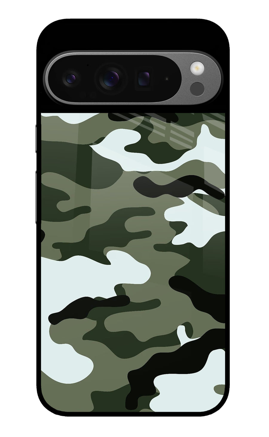 Camouflage Google Pixel 9 Pro Back Cover, Metal case