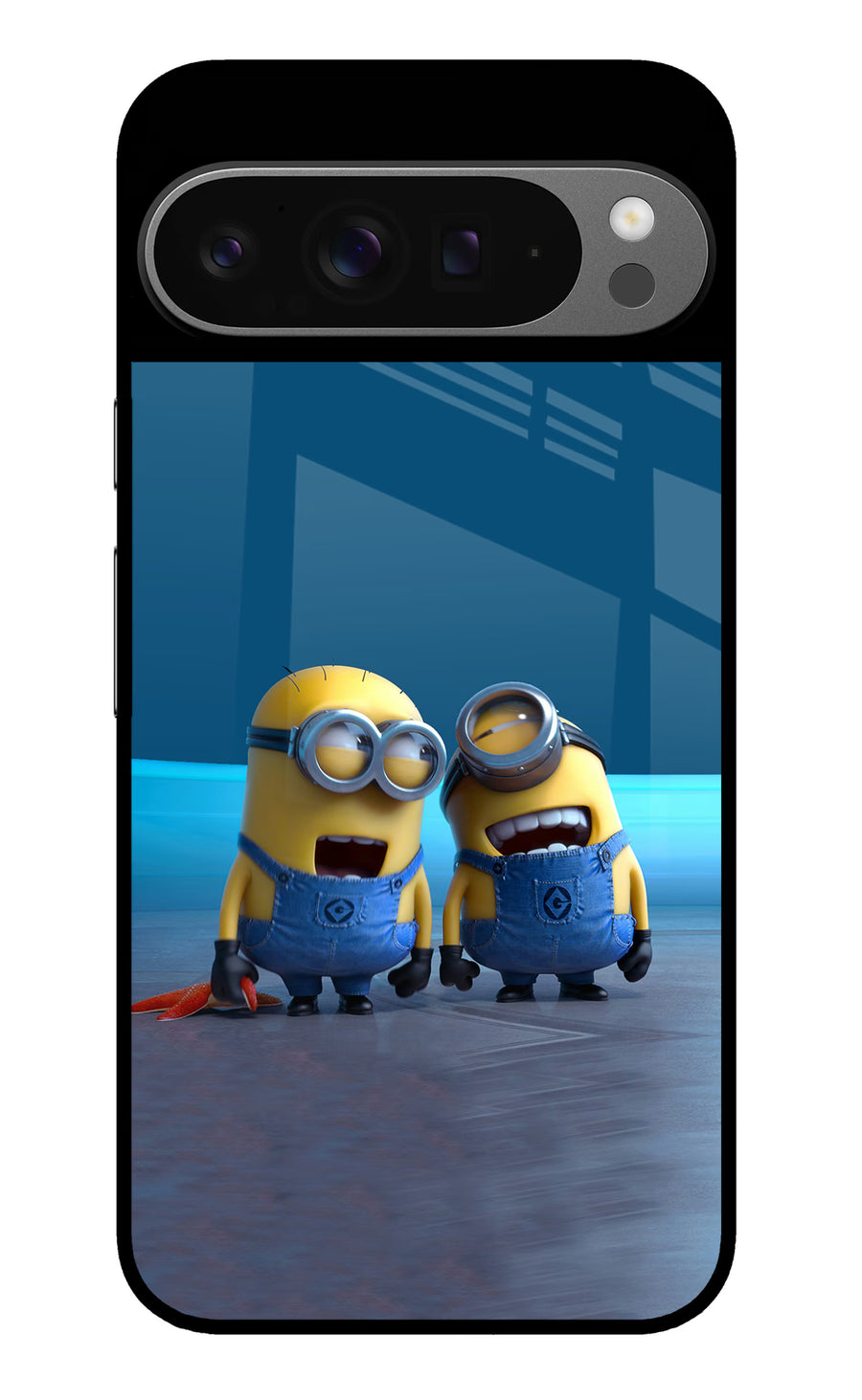 Minion Laughing Google Pixel 9 Pro Back Cover, Metal case