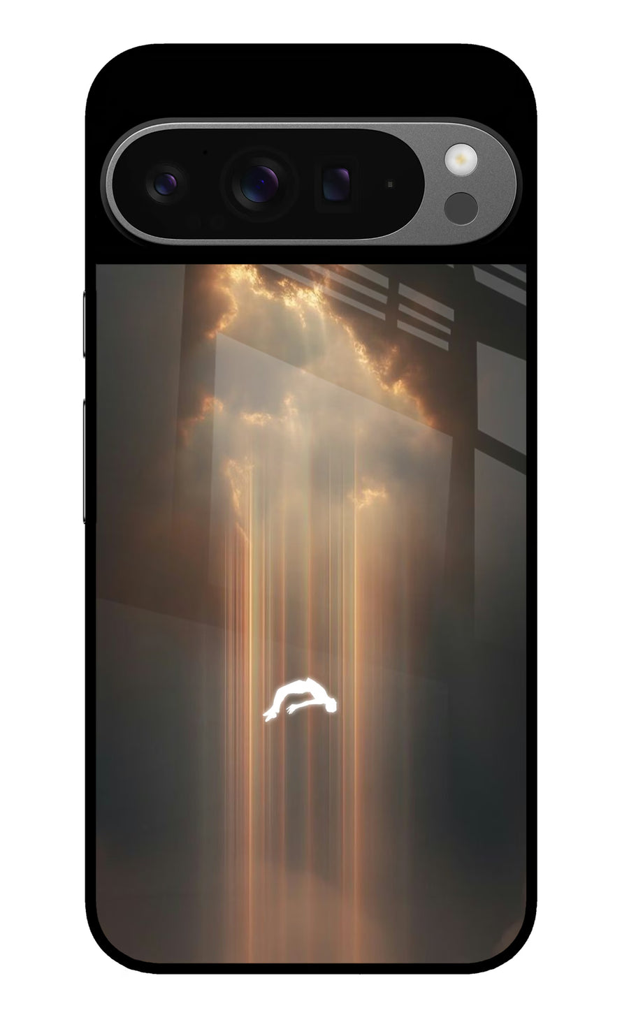 Heavenly Beam Google Pixel 9 Pro Back Cover, Metal case