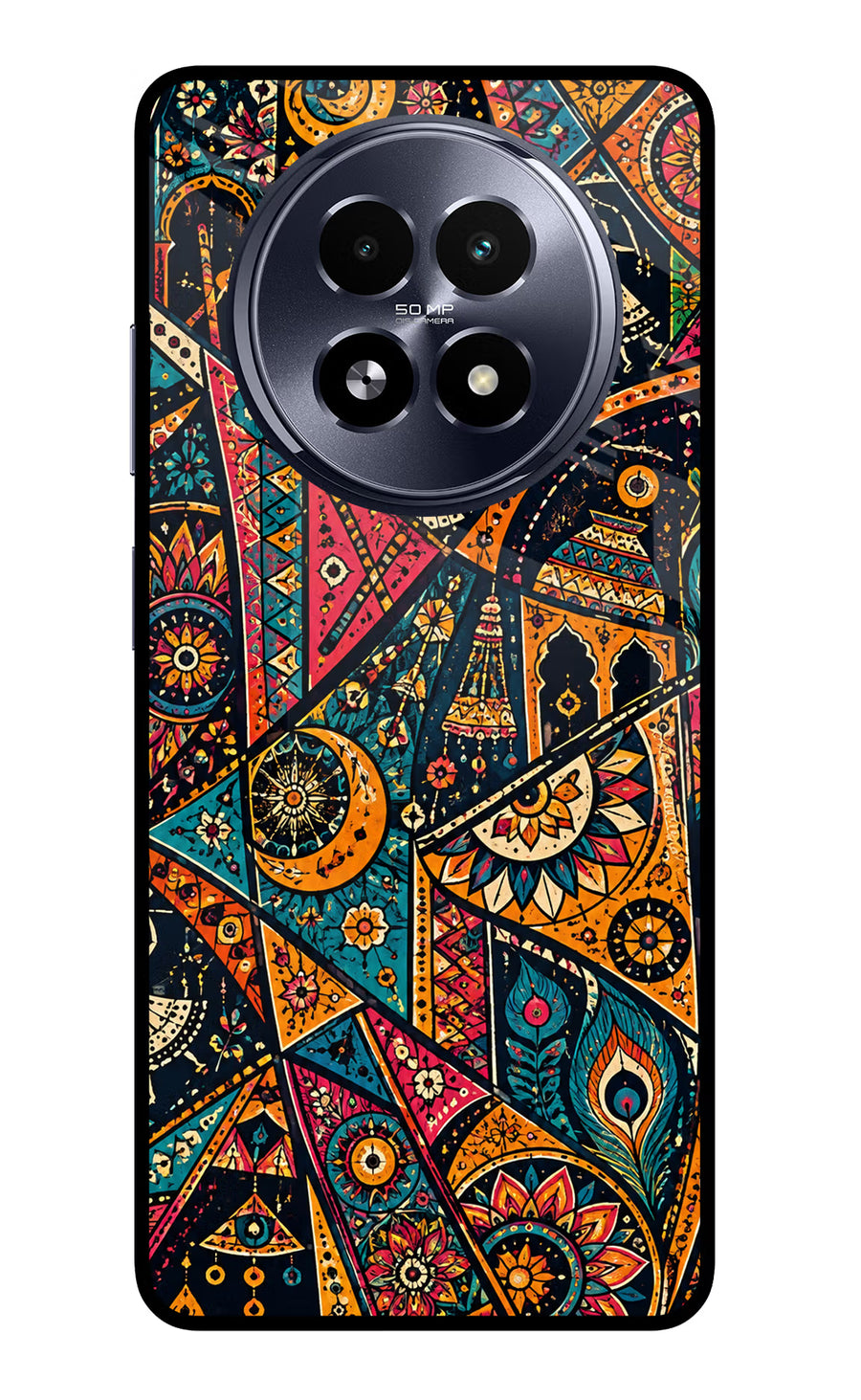 Folk Print Realme 13 5G Back Cover, Metal case