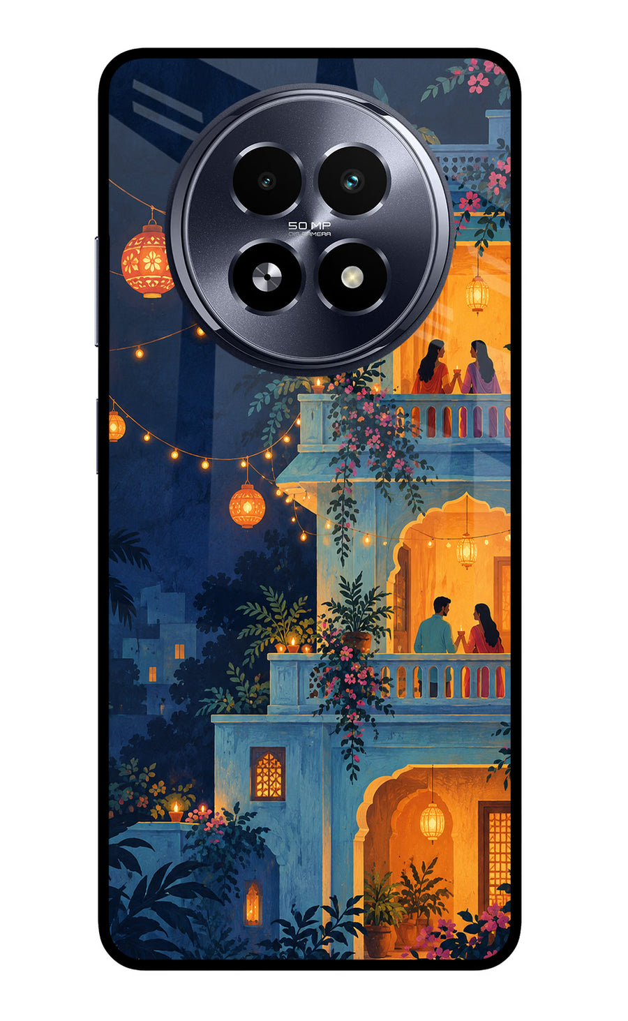 Balcony Glow Realme 13 5G Back Cover, Metal case