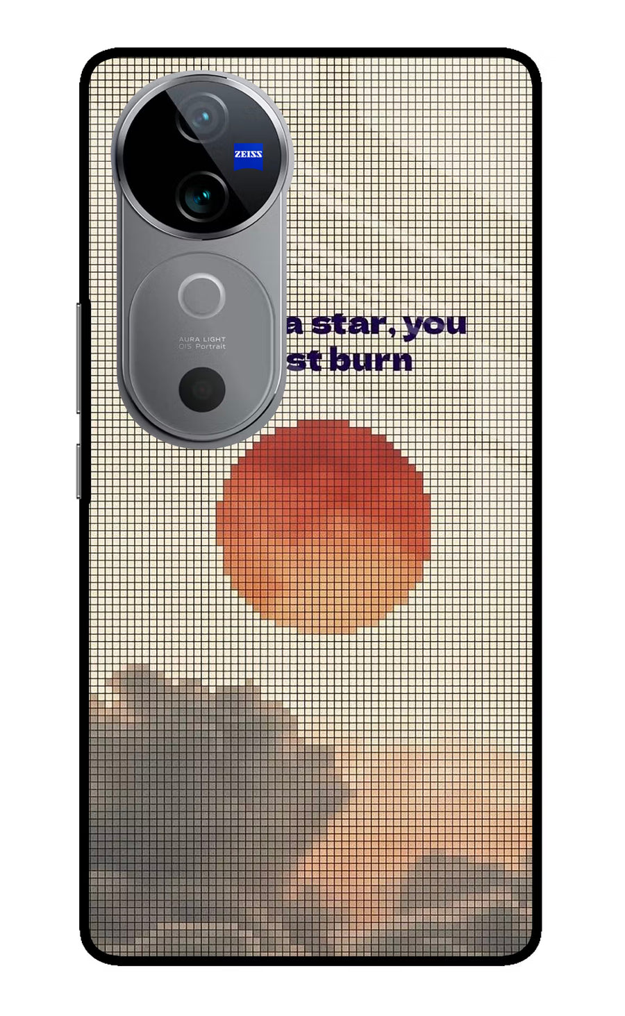 Pixel Sun Vivo V40 5G Back Cover, Metal case
