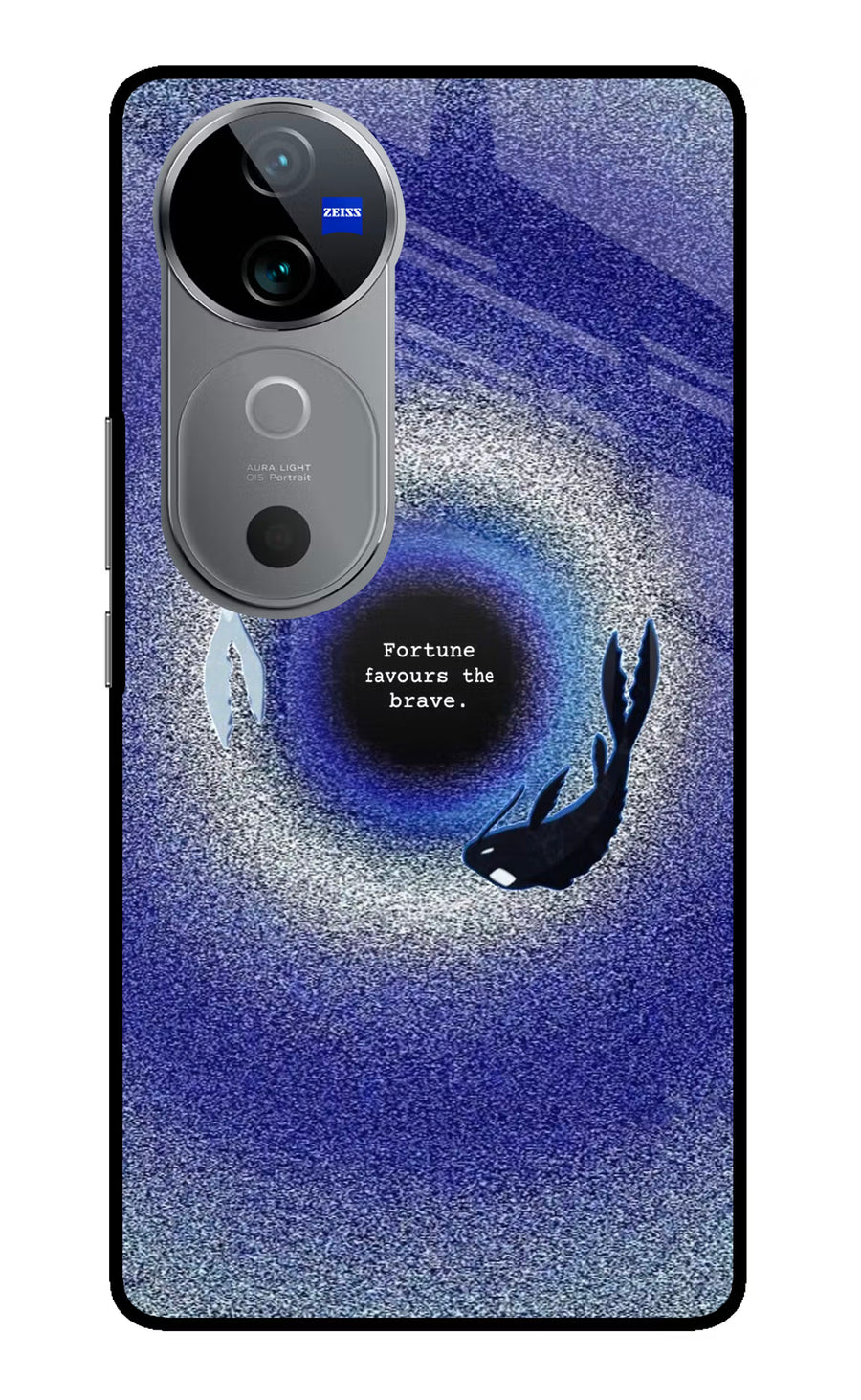 Dark Koi Vivo V40 5G Back Cover, Metal case