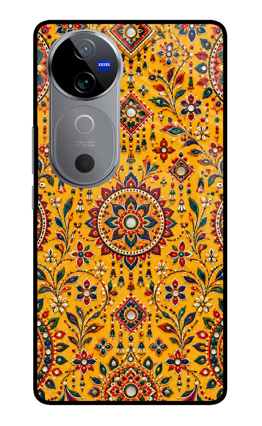 Sunlit Aura Vivo V40 5G Back Cover, Metal case