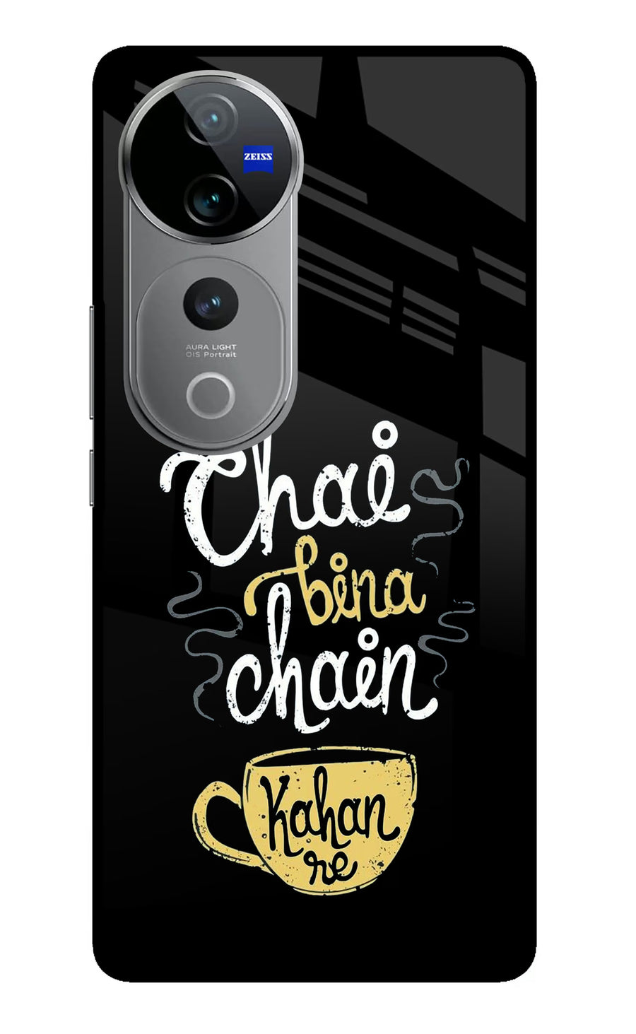 Chai Bina Chain Kaha Re Vivo V40 Pro 5G Back Cover, Metal case