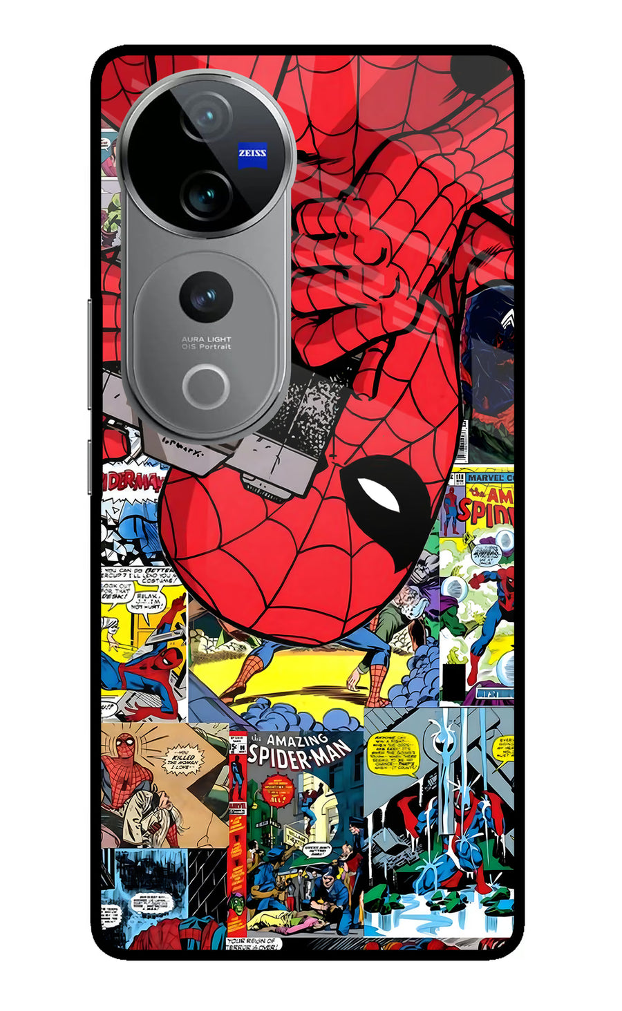 Spider Man Vivo V40 Pro 5G Back Cover, Metal case