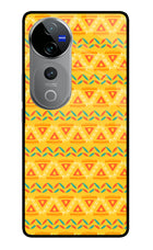 Tribal Pattern Vivo V40 Pro 5G Metal Case Back Cover by Casekaro
