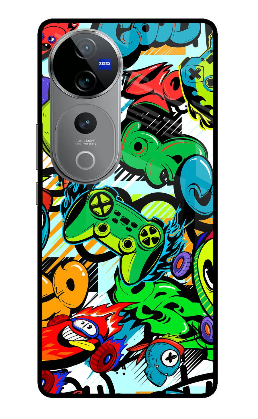 Game Doodle Vivo V40 Pro 5G Back Cover, Metal case