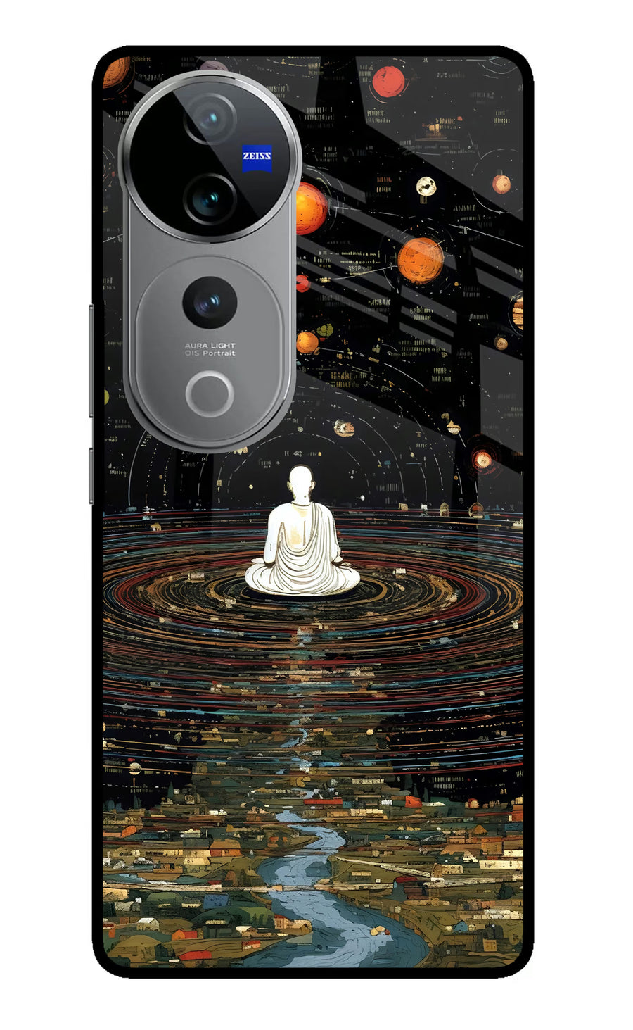 Space Monk Vivo V40 Pro 5G Back Cover, Metal case
