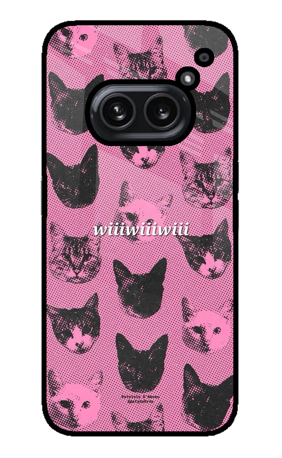 Pink Cats Nothing Phone 2A Plus Back Cover, Metal case