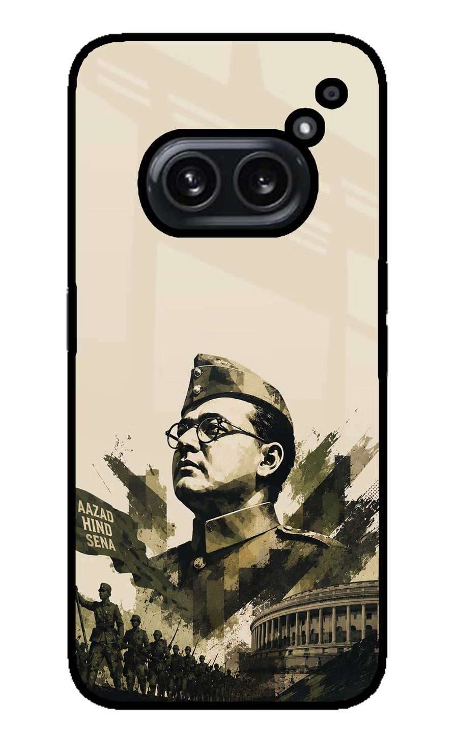Netaji Rising Nothing Phone 2A Plus Back Cover, Metal case