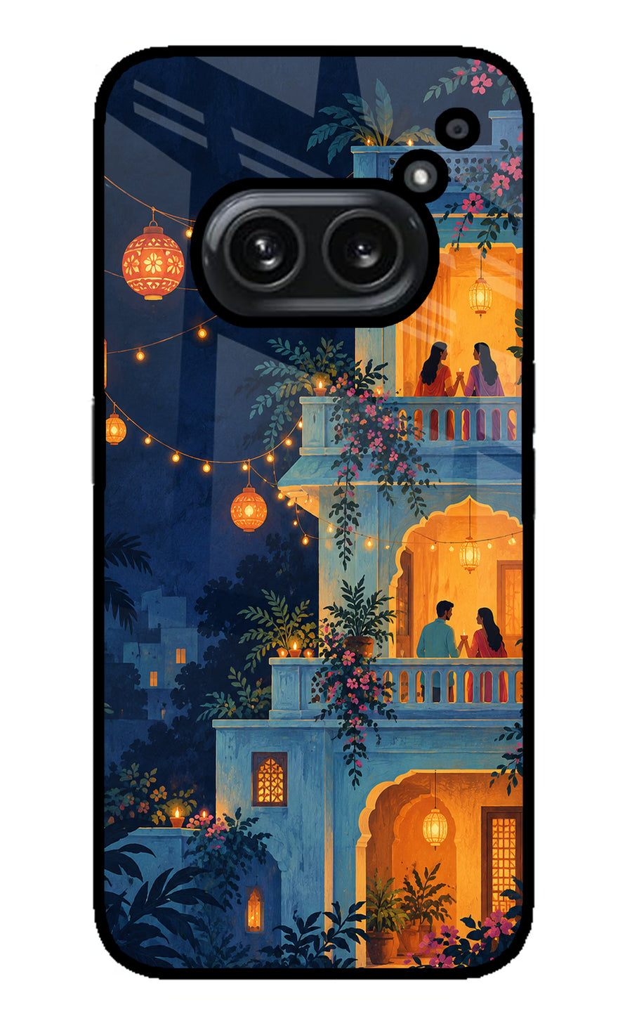 Balcony Glow Nothing Phone 2A Plus Back Cover, Metal case