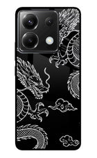 Twin Dragons Poco X6 Metal Case Back Cover by Casekaro
