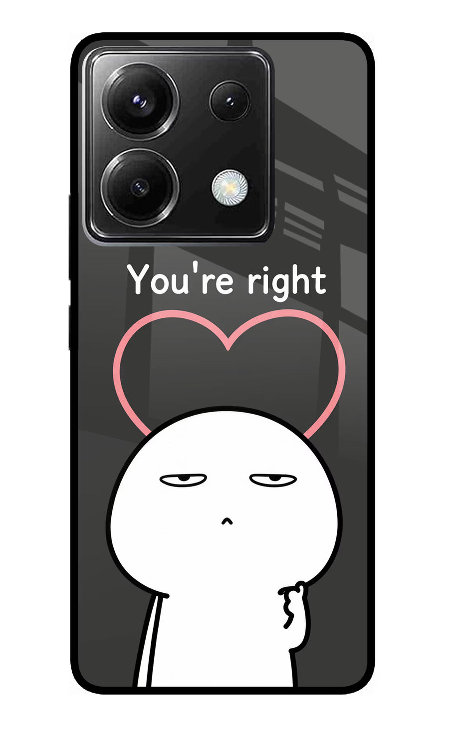 You're Right Poco X6 Back Cover, Metal case