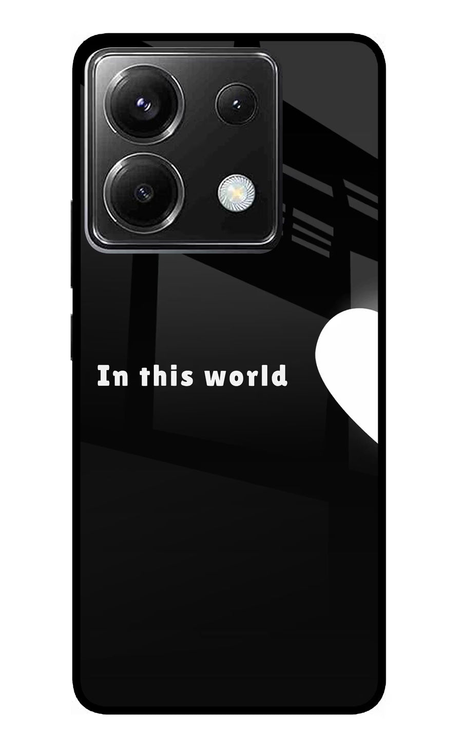 This World Poco X6 Back Cover, Metal case