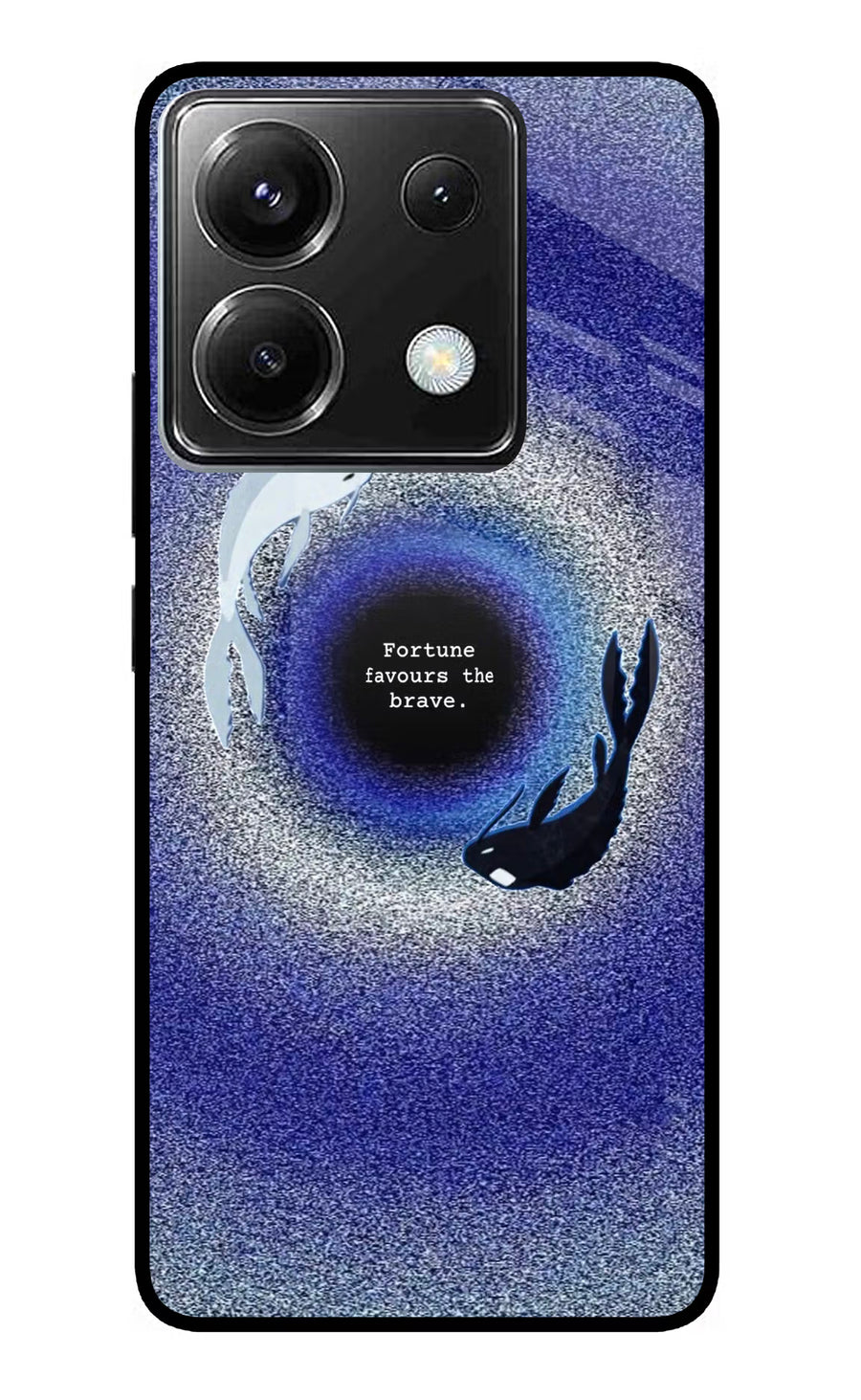Dark Koi Poco X6 Back Cover, Metal case