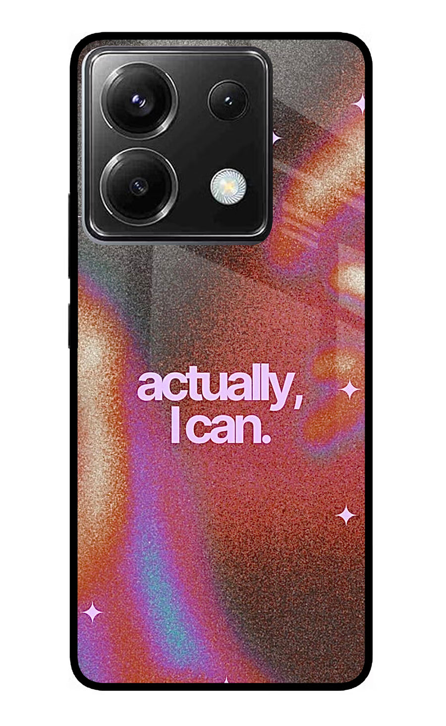 Pink Aura Poco X6 Back Cover, Metal case
