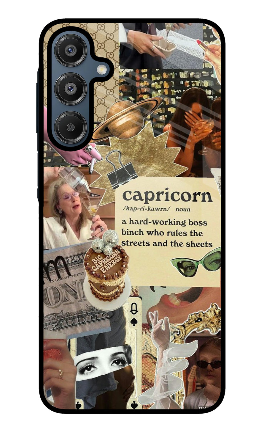 Capricorn Zodiac Samsung A16 5G Back Cover, Metal case