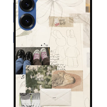 Soft Aesthetic Samsung S25 Metal Case Back Cover by Casekaro