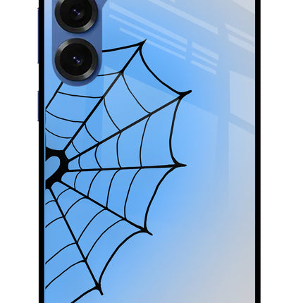 Blue Web Samsung S25 Metal Case Back Cover by Casekaro