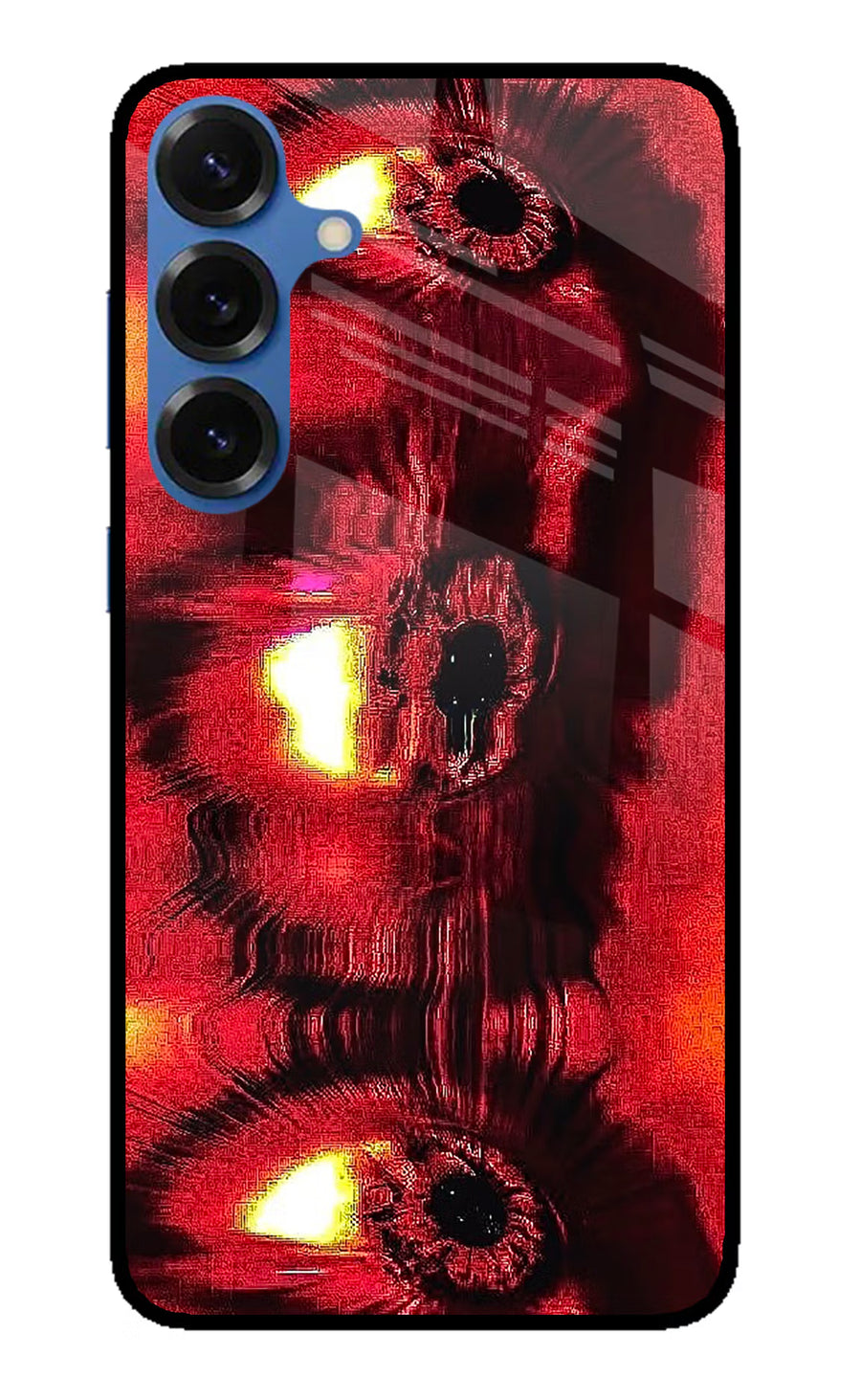 Fire Eye Samsung S25 Back Cover, Metal case