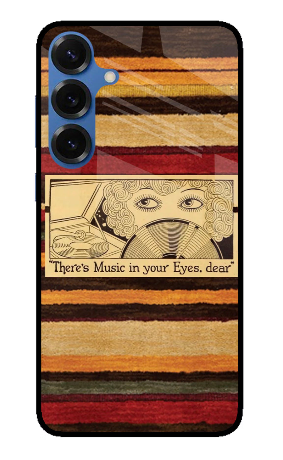 Vinyl Stripes Samsung S25 Back Cover, Metal case