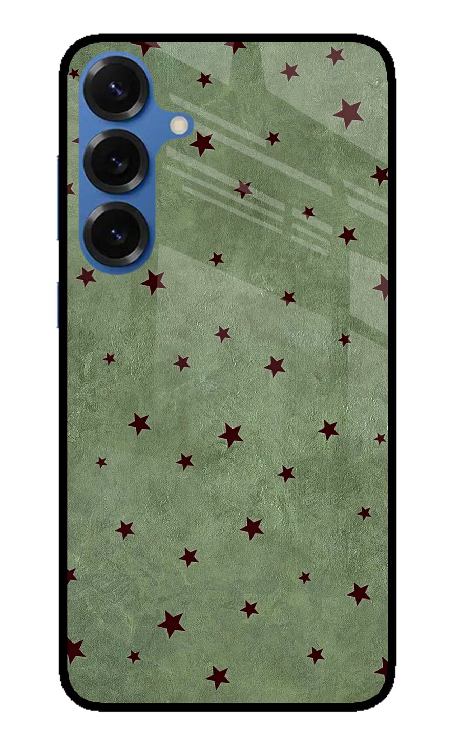 Green Stars Samsung S25 Back Cover, Metal case