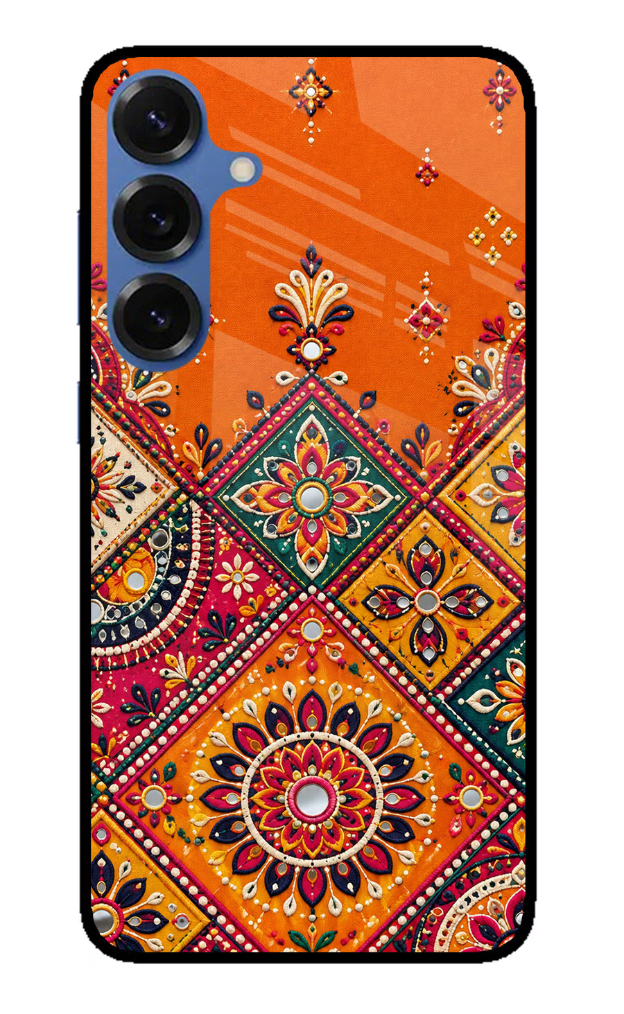 Kutch Glow Samsung S25 Back Cover, Metal case