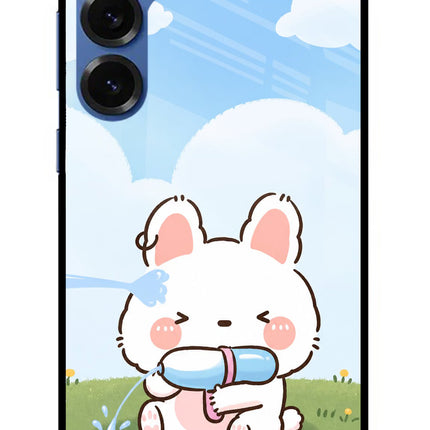 Bunny Treat Samsung S25 Plus Metal Case Back Cover by Casekaro