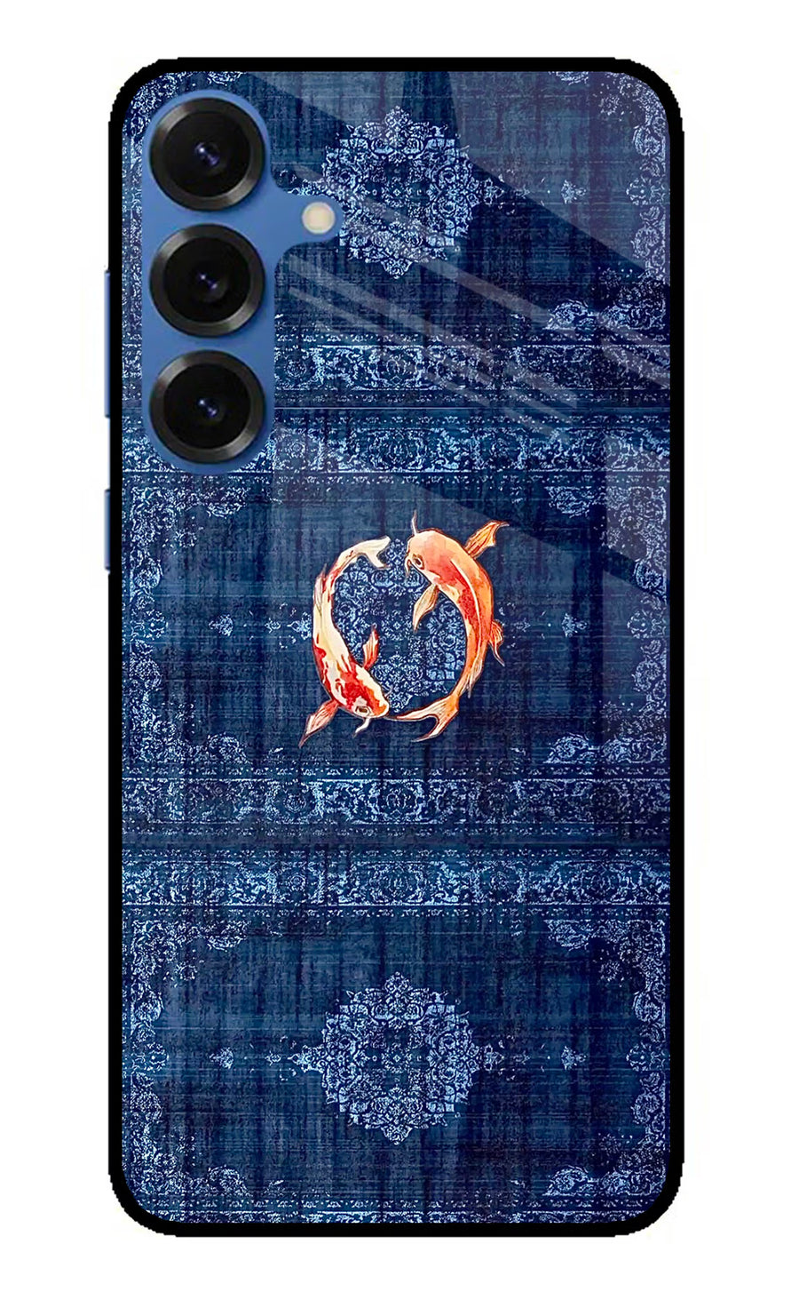 Koi Blue Samsung S25 Plus Back Cover, Metal case