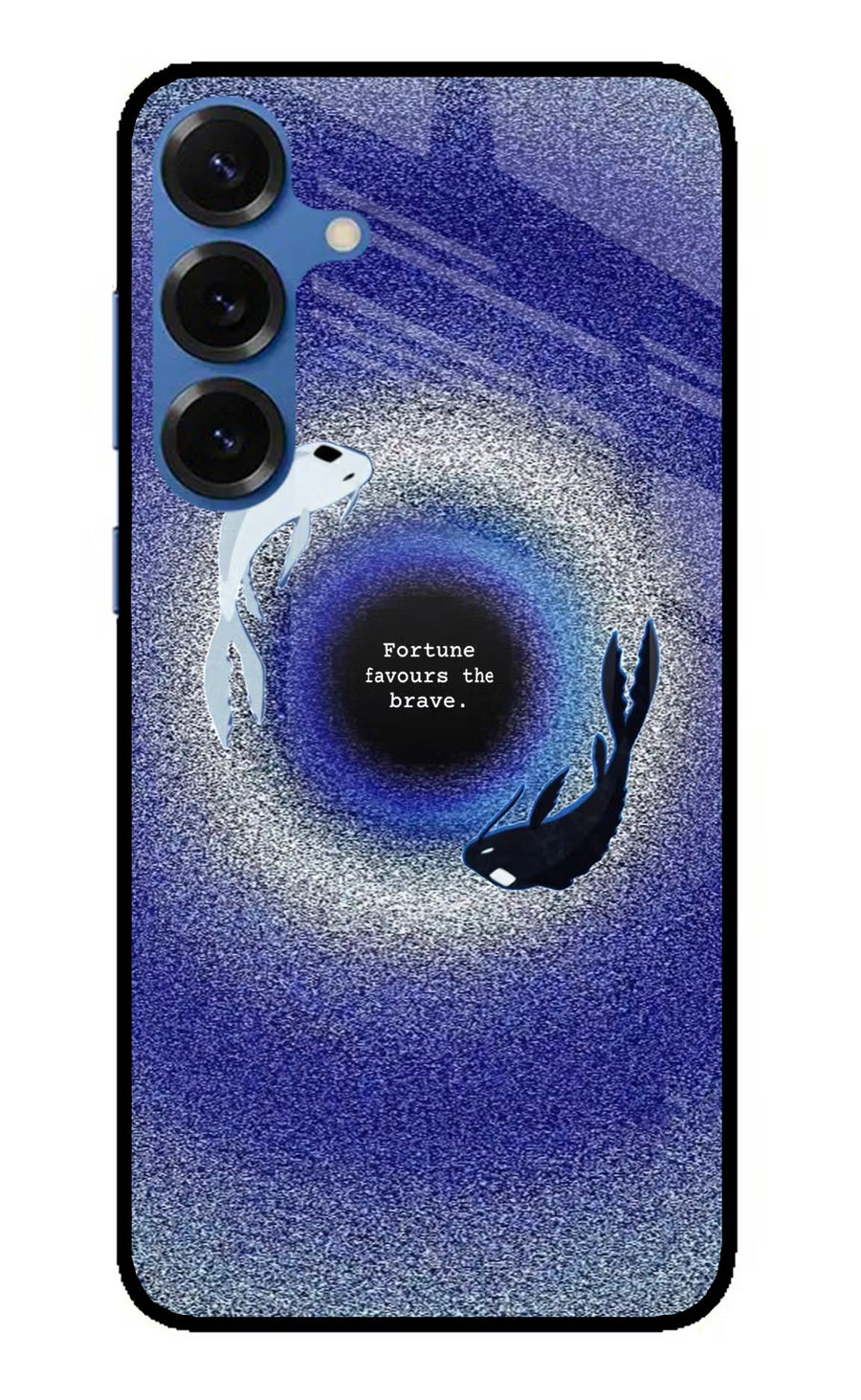 Dark Koi Samsung S25 Plus Back Cover, Metal case