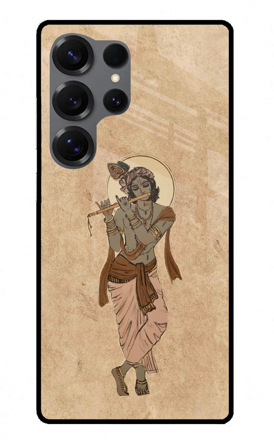 Krishna Samsung S25 Ultra Back Cover, Metal case