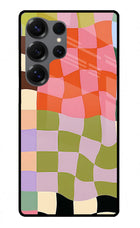 Wavy Grid Samsung S25 Ultra Metal Case Back Cover by Casekaro
