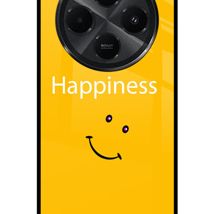 Happiness With Smiley Redmi A4 5G Metal Case Back Cover by Casekaro