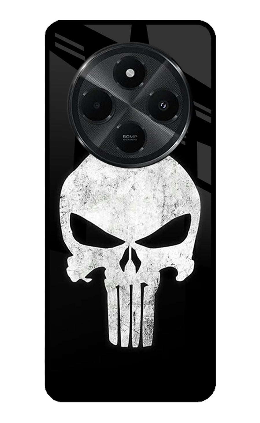 Punisher Skull Redmi A4 5G Back Cover, Metal case