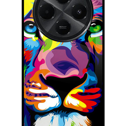 Lion Redmi A4 5G Metal Case Back Cover by Casekaro